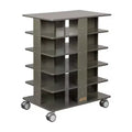 ECR4Kids 20-Compartment Mobile Storage Tower and 20 Cubby Bins, 5x4, Kids Furniture