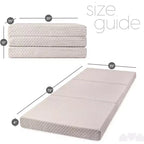 Matelas en mousse à mémoire de forme pliable en trois de 10 cm Milliard Premium