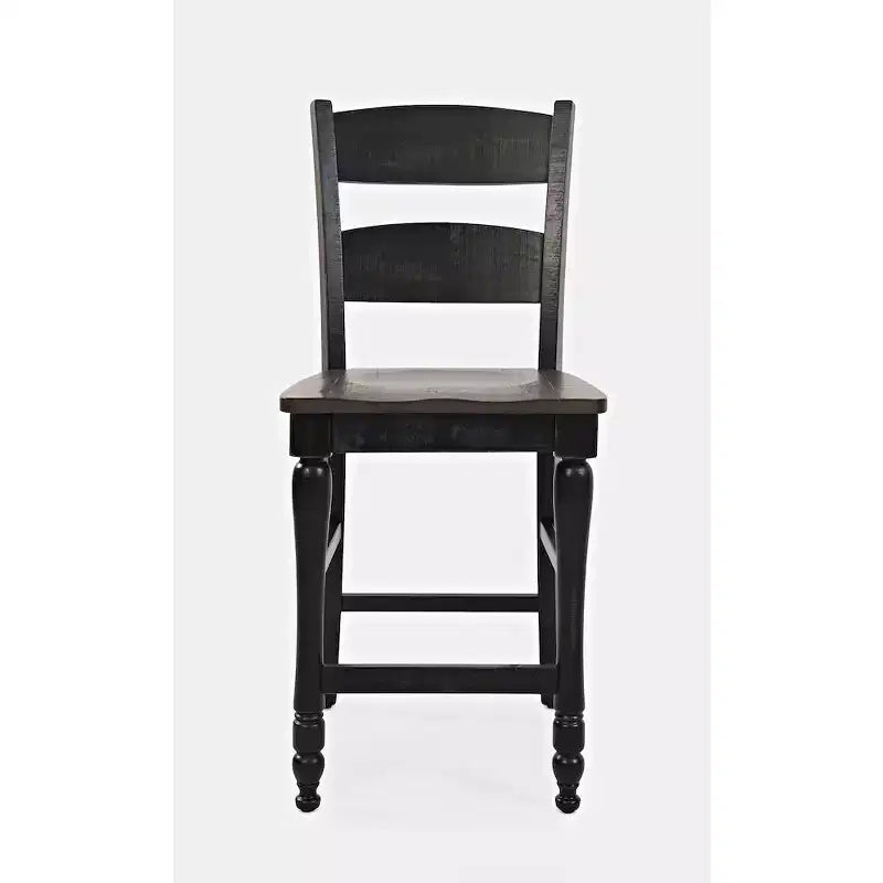 Jofran, Ladderback Counter Stool (Set of 2), Black