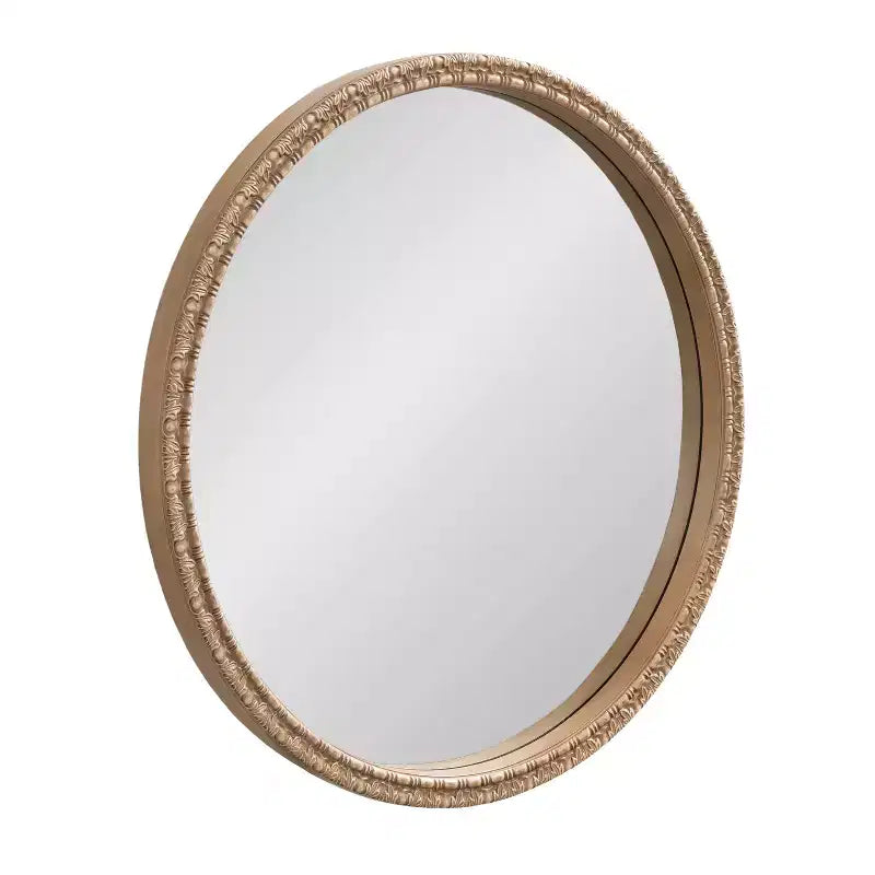 Kate & Laurel All Things Decor 30x30 Stallworth Decorative Round Mirror