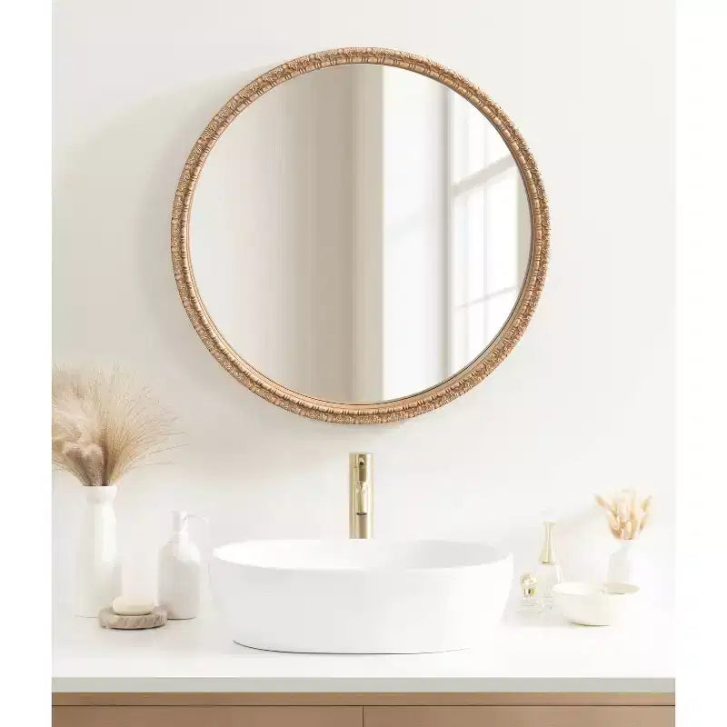 Miroir décoratif rond Stallworth 30x30 Kate & Laurel All Things Decor