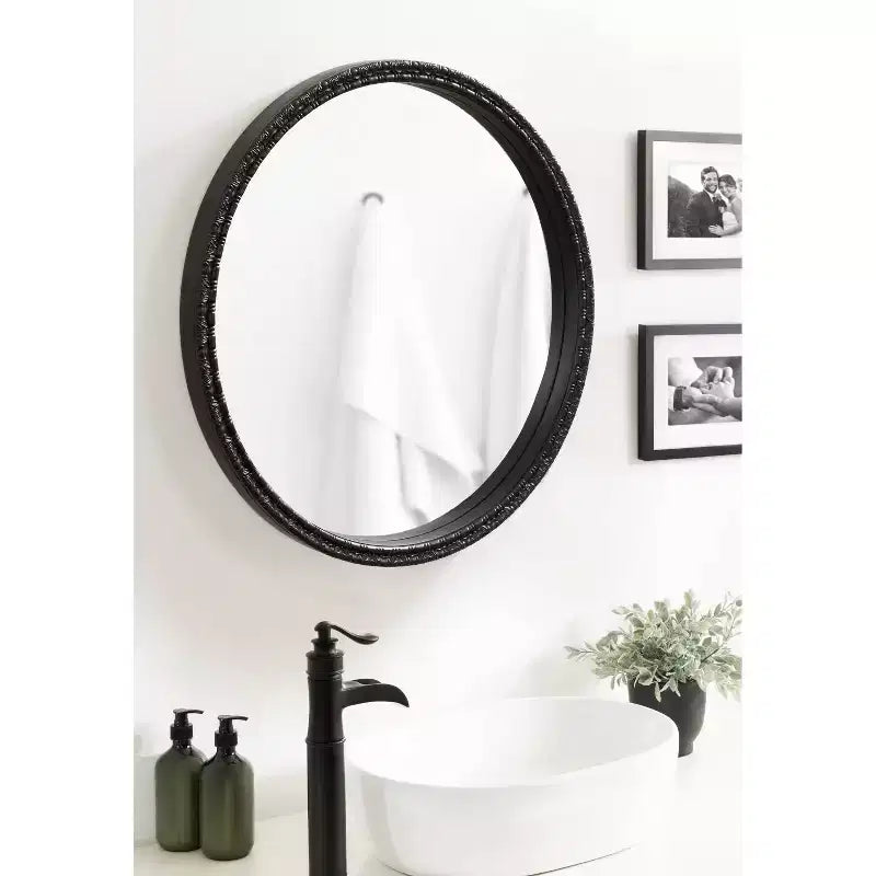 Miroir décoratif rond Stallworth 30x30 Kate & Laurel All Things Decor