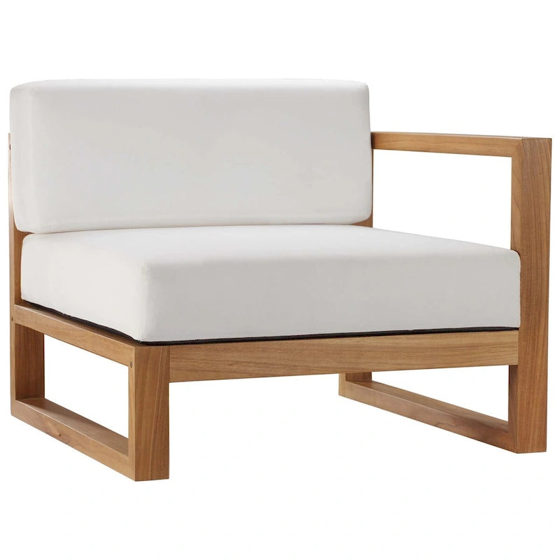 Ensemble de mobilier de jardin 4 pièces en teck Upland
