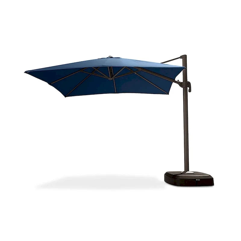 Portofino Comfort 9 Piece Sunbrella Outdoor Patio Sectional Seating & Dining Set With Umbrella