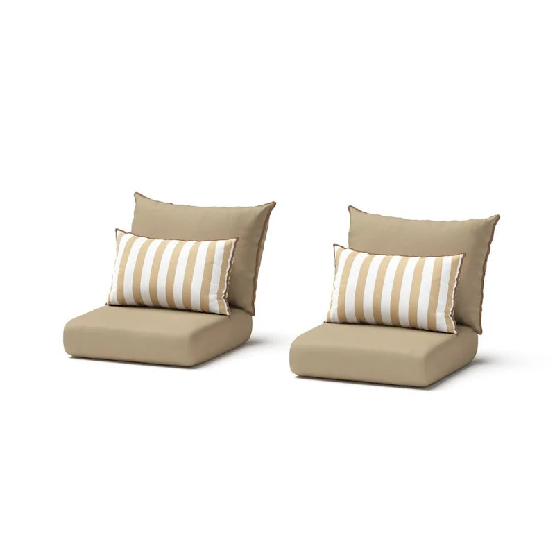 Chaises de jardin Milo Grey 2 pièces Sunbrella