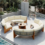 6 Person Outdoor Seating Group with Cushions and A Coffee Table