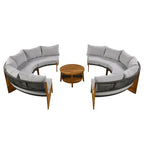 6 Person Outdoor Seating Group with Cushions and A Coffee Table
