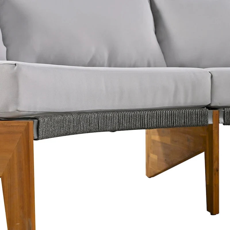 6 Person Outdoor Seating Group with Cushions and A Coffee Table