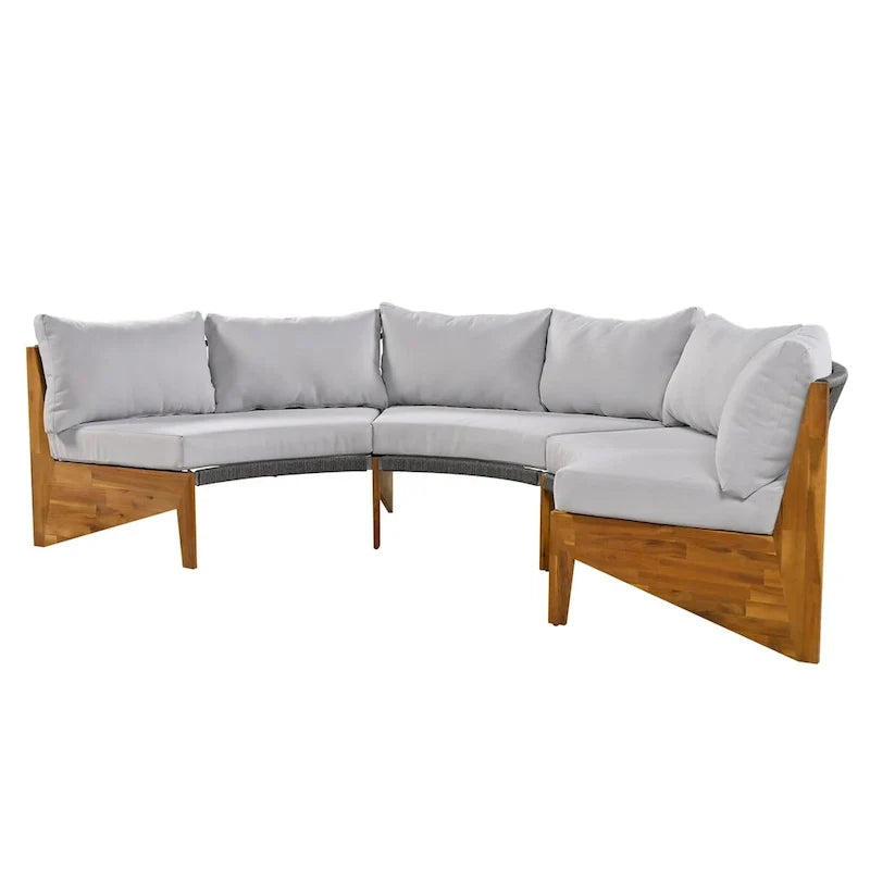 6 Person Outdoor Seating Group with Cushions and A Coffee Table