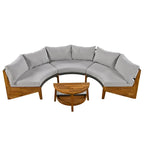 6 Person Outdoor Seating Group with Cushions and A Coffee Table