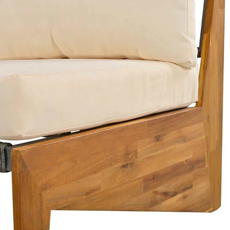 6 Person Outdoor Seating Group with Cushions and A Coffee Table
