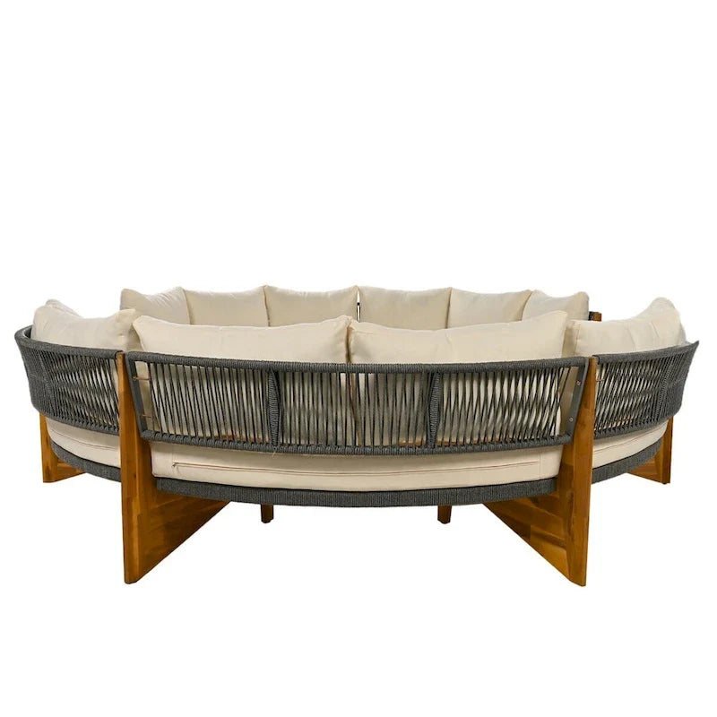 6 Person Outdoor Seating Group with Cushions and A Coffee Table
