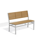Cadre de banc empilable Oxford Garden Travira 48 pouces en Tekwood naturel