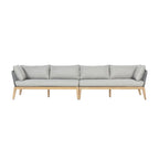 Canapé Cypress Teak Wood 128 avec motif en corde