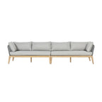 Canapé Cypress Teak Wood 128 avec motif en corde