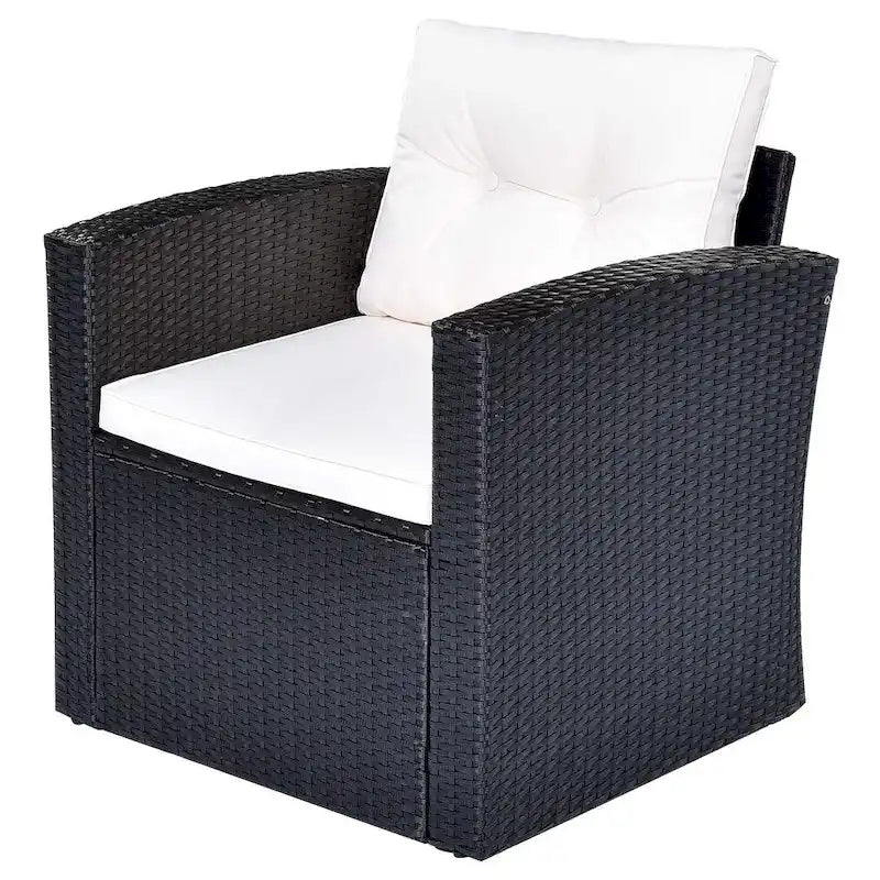 6 PCS Outdoor Patio Set Dining Conversation Sectional Set for 7