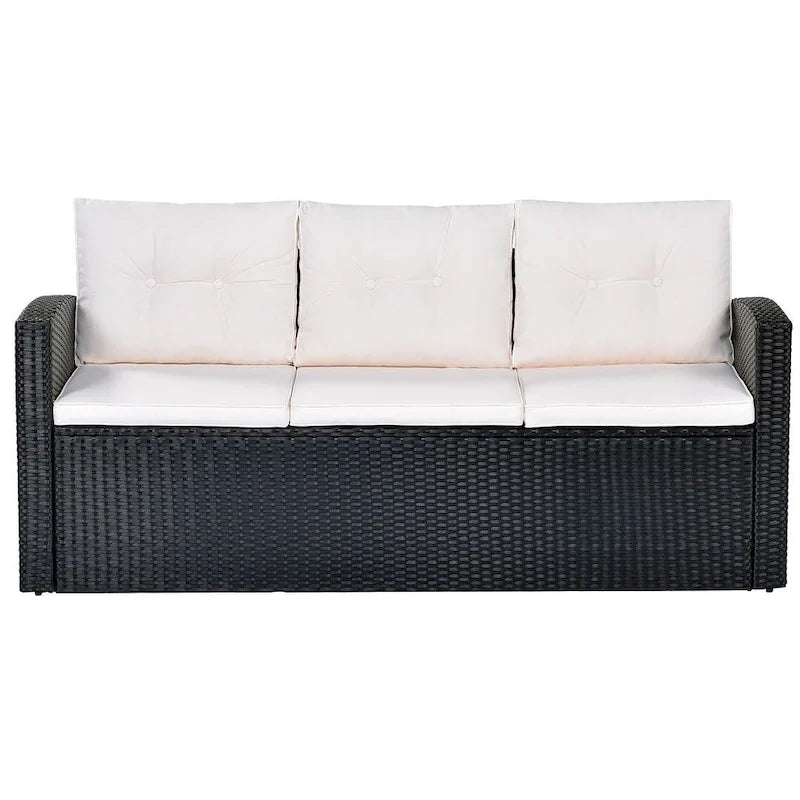 6 PCS Outdoor Patio Set Dining Conversation Sectional Set for 7