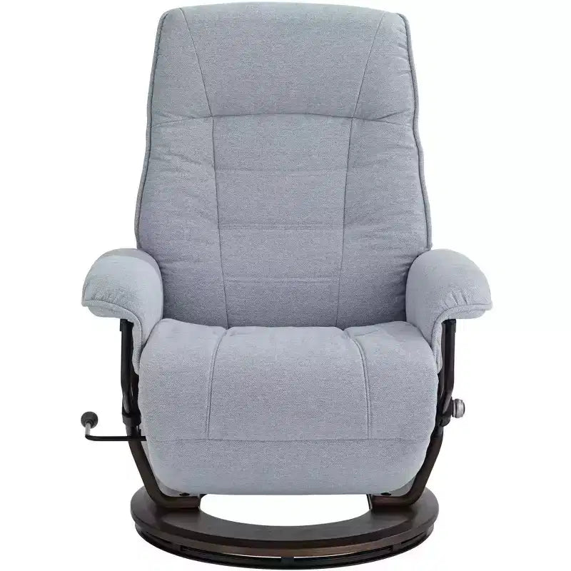 Fauteuil inclinable pivotant et réglable BenchMaster Annika en tissu bleu ciel