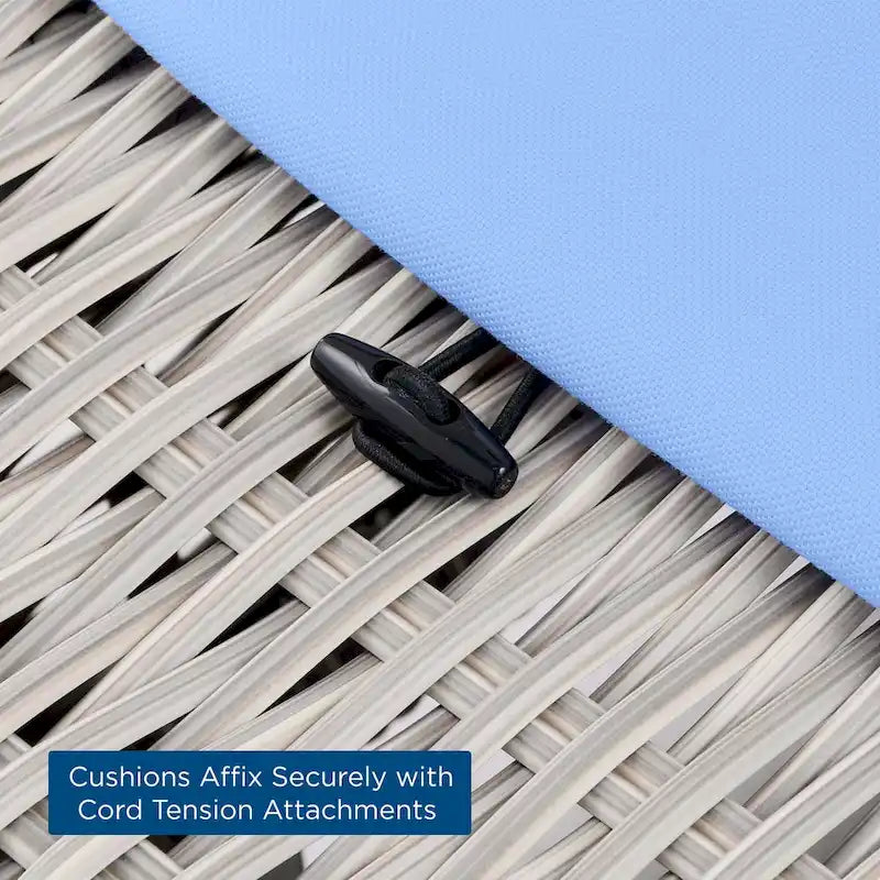 Causeuse en osier et rotin pour terrasse Conway