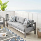 Shore Sunbrella Fabric Aluminum Outdoor Patio Sofa