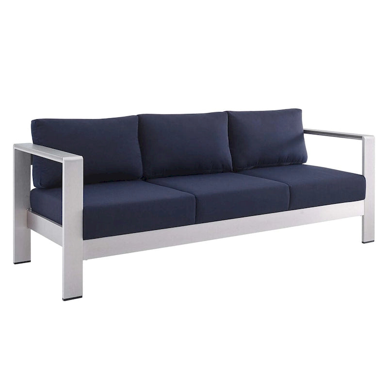Canapé d'extérieur en aluminium avec tissu Sunbrella de Shore