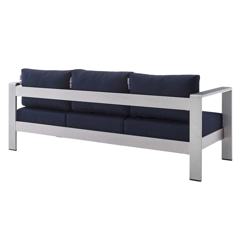 Canapé d'extérieur en aluminium avec tissu Sunbrella de Shore