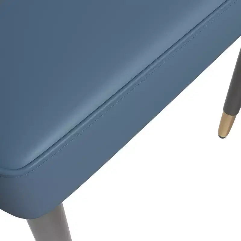 LeisureMod Allure Lot de 2 chaises de salle à manger modernes, assise et dossier rembourrés avec pieds en bois massif, chaises d'appoint contemporaines pour cuisine ou salle à manger