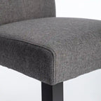 Lot de 4 chaises de salle à manger rembourrées, chaise de salle à manger en tissu ou en similicuir avec pieds en métal