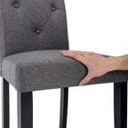 Lot de 4 chaises de salle à manger rembourrées, chaise de salle à manger en tissu ou en similicuir avec pieds en métal