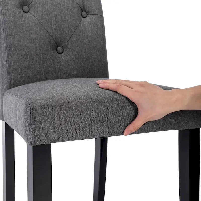 Lot de 4 chaises de salle à manger rembourrées, chaise de salle à manger en tissu ou en similicuir avec pieds en métal