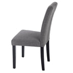 Lot de 4 chaises de salle à manger rembourrées, chaise de salle à manger en tissu ou en similicuir avec pieds en métal