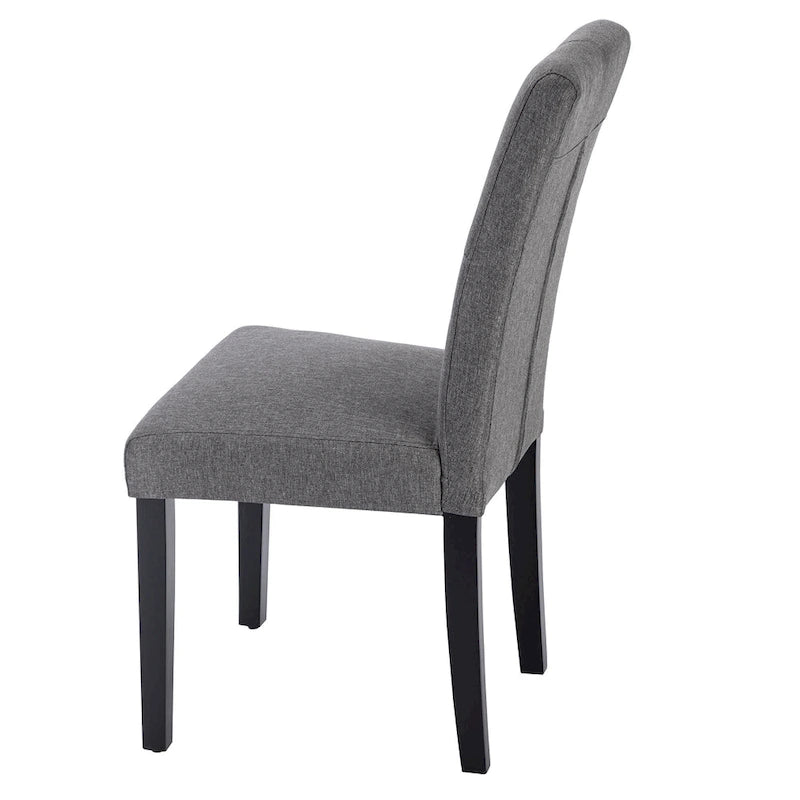 Lot de 4 chaises de salle à manger rembourrées, chaise de salle à manger en tissu ou en similicuir avec pieds en métal