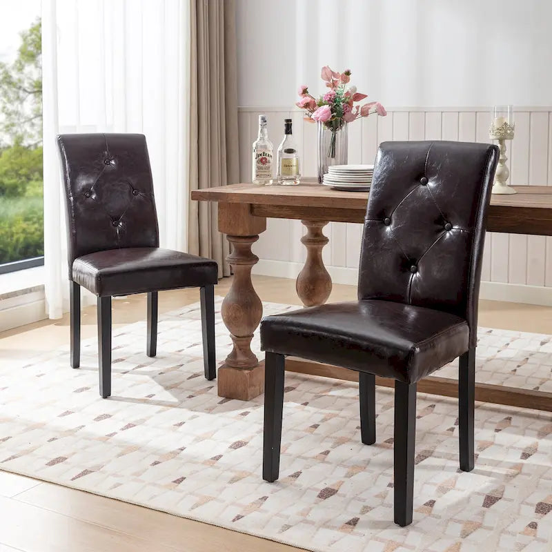 Lot de 4 chaises de salle à manger rembourrées, chaise de salle à manger en tissu ou en similicuir avec pieds en métal