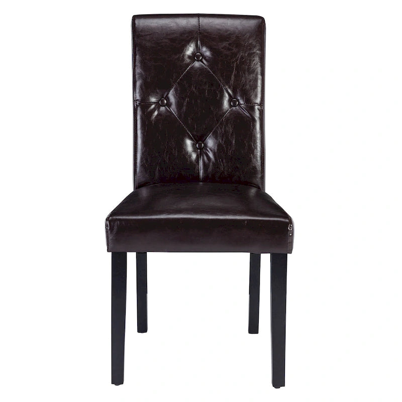 Lot de 4 chaises de salle à manger rembourrées, chaise de salle à manger en tissu ou en similicuir avec pieds en métal