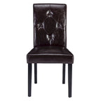 Lot de 4 chaises de salle à manger rembourrées, chaise de salle à manger en tissu ou en similicuir avec pieds en métal