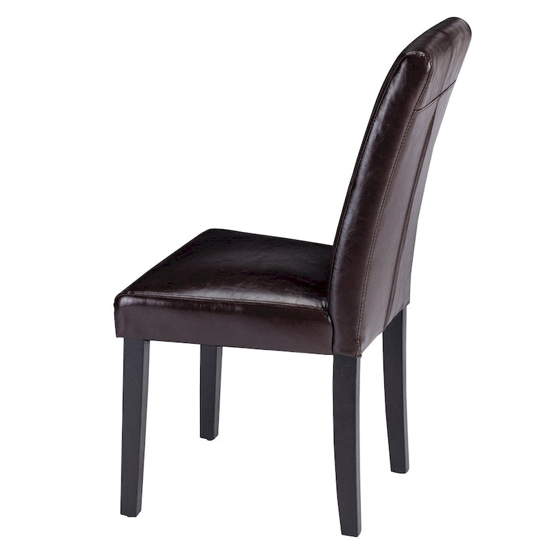 Lot de 4 chaises de salle à manger rembourrées, chaise de salle à manger en tissu ou en similicuir avec pieds en métal