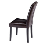 Lot de 4 chaises de salle à manger rembourrées, chaise de salle à manger en tissu ou en similicuir avec pieds en métal