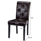 Lot de 4 chaises de salle à manger rembourrées, chaise de salle à manger en tissu ou en similicuir avec pieds en métal
