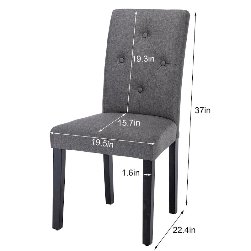Lot de 4 chaises de salle à manger rembourrées, chaise de salle à manger en tissu ou en similicuir avec pieds en métal