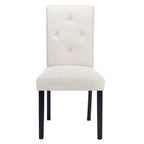 Lot de 4 chaises de salle à manger rembourrées, chaise de salle à manger en tissu ou en similicuir avec pieds en métal