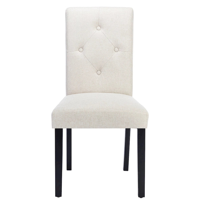 Lot de 4 chaises de salle à manger rembourrées, chaise de salle à manger en tissu ou en similicuir avec pieds en métal