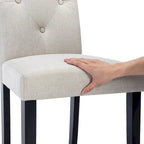Lot de 4 chaises de salle à manger rembourrées, chaise de salle à manger en tissu ou en similicuir avec pieds en métal