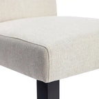 Lot de 4 chaises de salle à manger rembourrées, chaise de salle à manger en tissu ou en similicuir avec pieds en métal