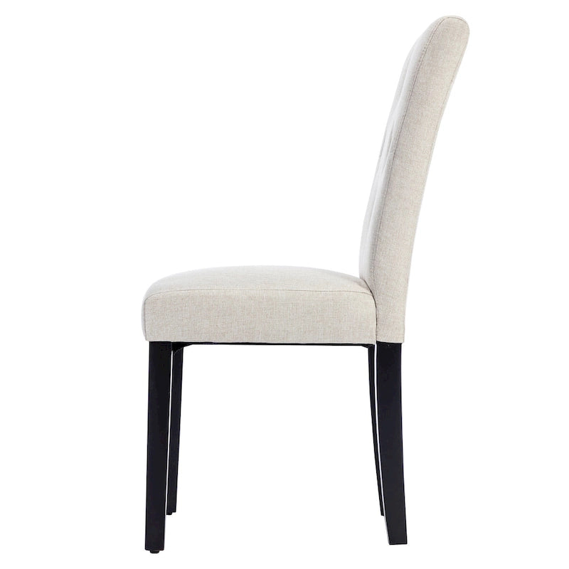 Lot de 4 chaises de salle à manger rembourrées, chaise de salle à manger en tissu ou en similicuir avec pieds en métal