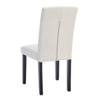 Lot de 4 chaises de salle à manger rembourrées, chaise de salle à manger en tissu ou en similicuir avec pieds en métal