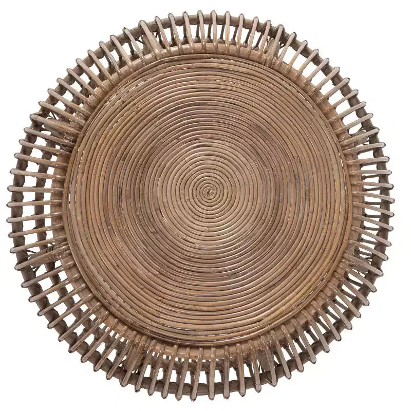 Christopher Knight Home Classic Dag Table basse ronde en rotin rustique, naturelle