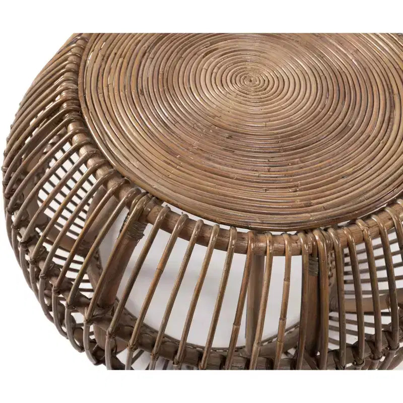 Christopher Knight Home Classic Dag Table basse ronde en rotin rustique, naturelle