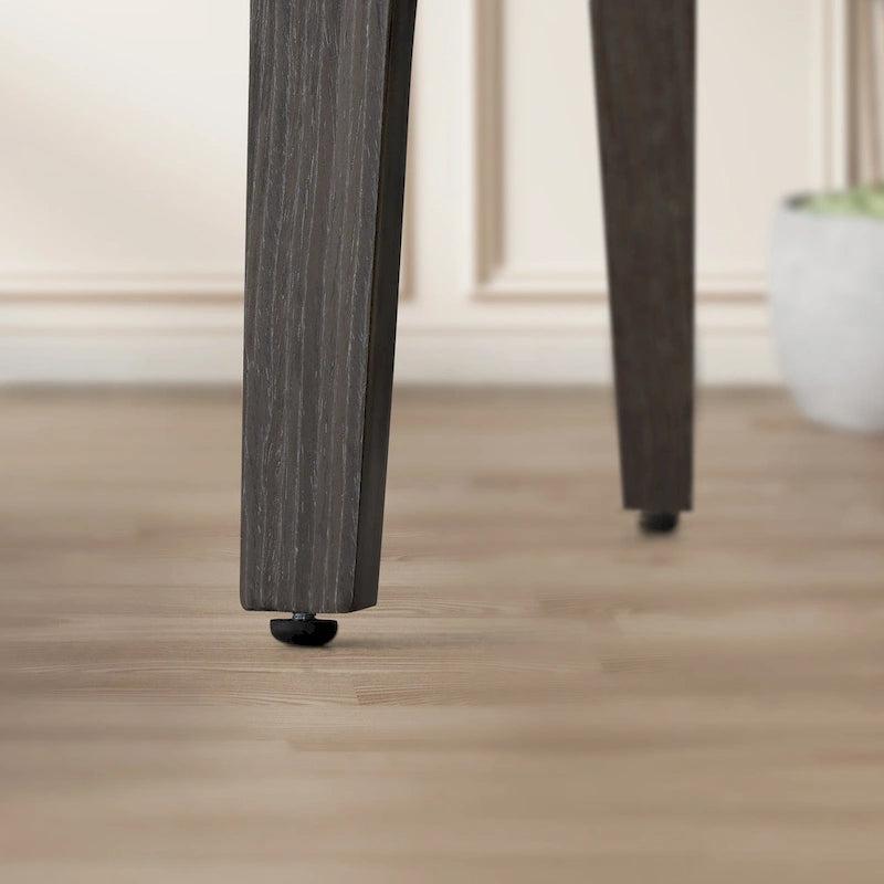 Chaises de salle à manger pivotantes en bois courbé et PU (lot de 2)