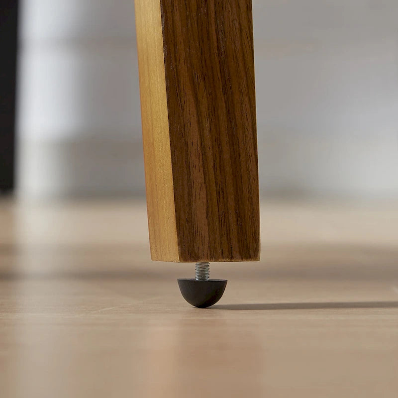 Chaises de salle à manger pivotantes en bois courbé et PU (lot de 2)