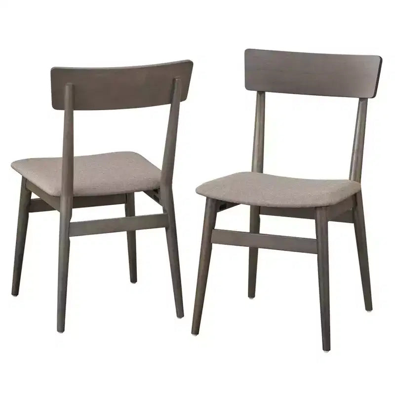 Lifestorey Set of 2 Newington Mid-Century Dining Chairs